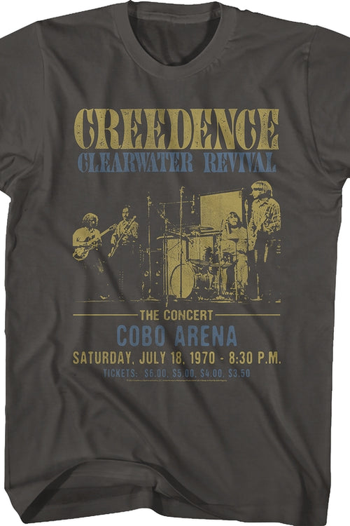 Cobo Arena Creedence Clearwater Revival T-Shirtmain product image