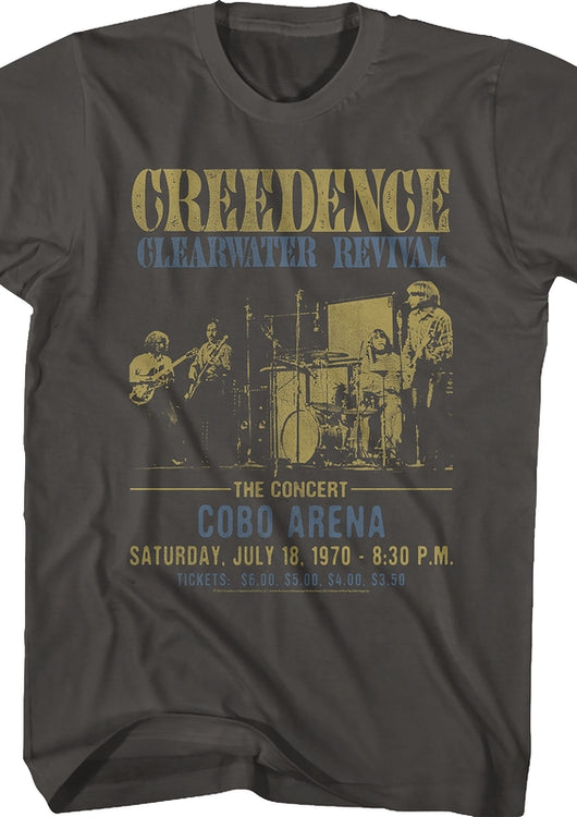 Cobo Arena Creedence Clearwater Revival T-Shirt - main product image