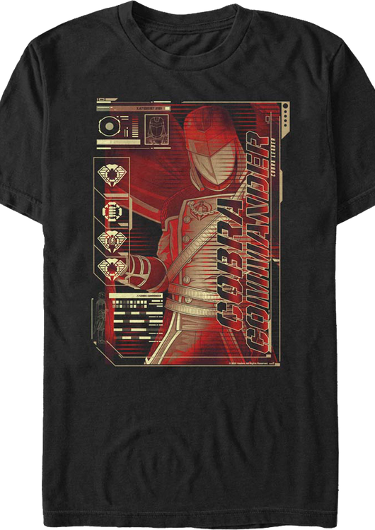 Cobra Commander Schematics GI Joe T-Shirt - main product image