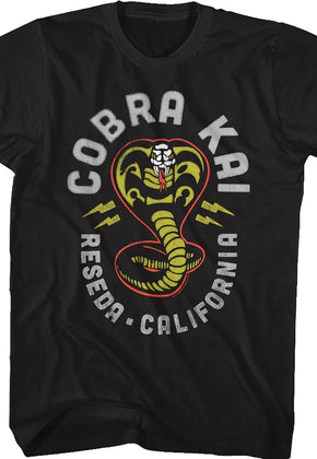 Cobra Kai Lightning Logo Karate Kid T-Shirt