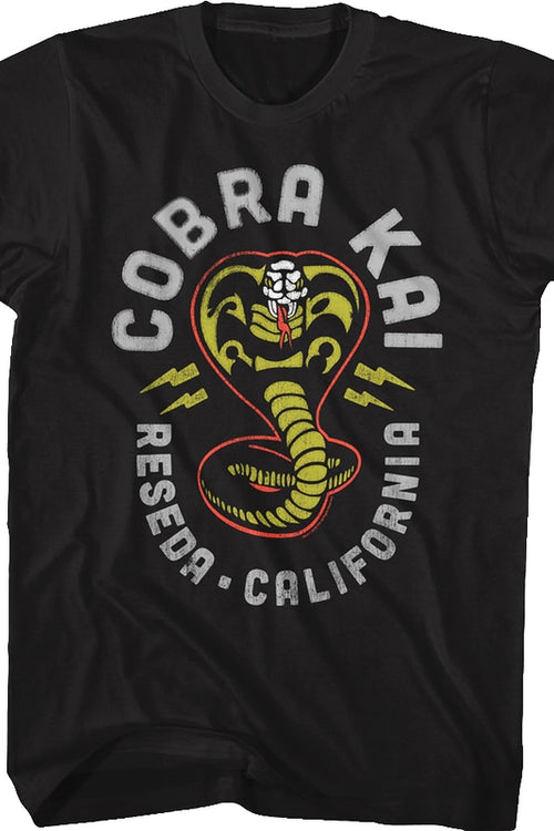 Cobra Kai Lightning Logo Karate Kid T-Shirtmain product image