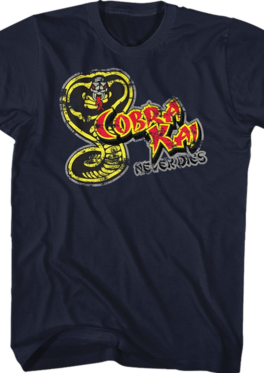 Cobra Kai Never Dies Karate Kid T-Shirt - main product image