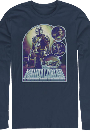 Collage Poster The Mandalorian Star Wars Long Sleeve Shirt