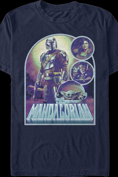Collage Poster The Mandalorian Star Wars T-Shirtmain product image