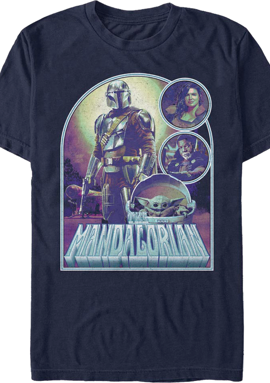 Collage Poster The Mandalorian Star Wars T-Shirt - main product image