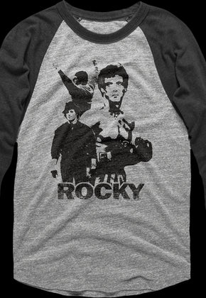 Collage Rocky Raglan Baseball Shirt