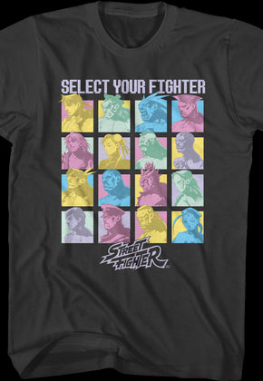 Colorful Selection Street Fighter T-Shirt