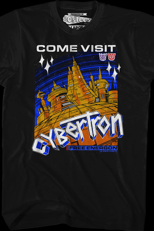 Come Visit Cybertron Transformers T-Shirtmain product image