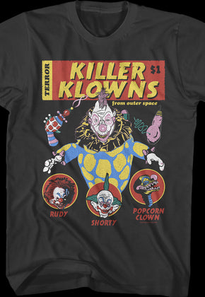 Comic Book Cover Killer Klowns From Outer Space T-Shirt