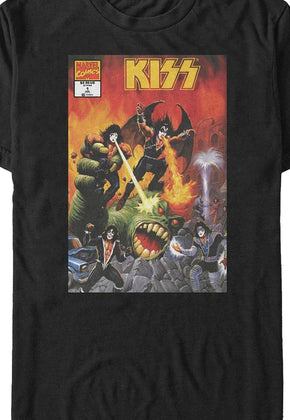 Comic Book Cover KISS T-Shirt