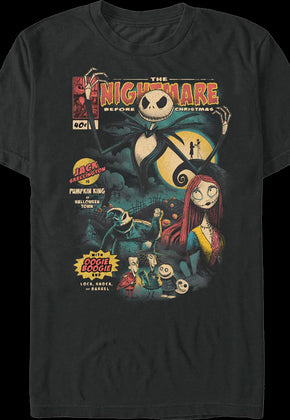 Comic Book Cover Nightmare Before Christmas T-Shirt