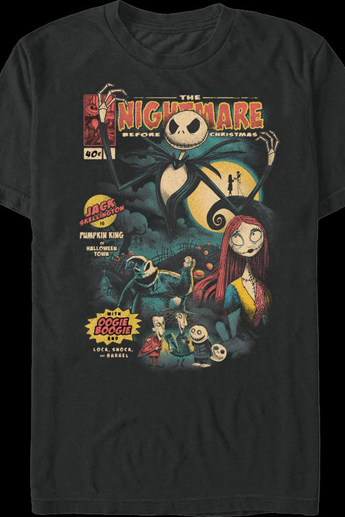 Comic Book Cover Nightmare Before Christmas T-Shirt