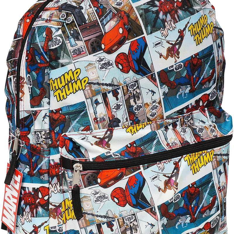 Comic Adventure Backpack Comic Book Panels Spider-Man Backpack