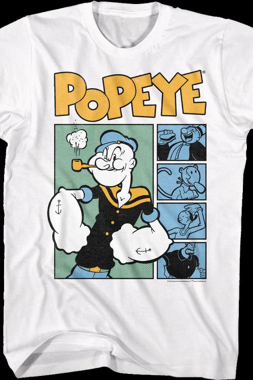 Comic Panels Popeye T-Shirtmain product image