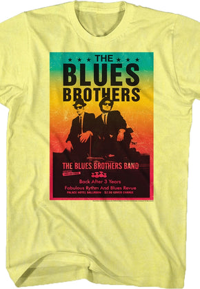 Yellow Concert Poster Blues Brothers T-Shirt
