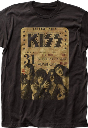 Concert Ticket KISS T-Shirt