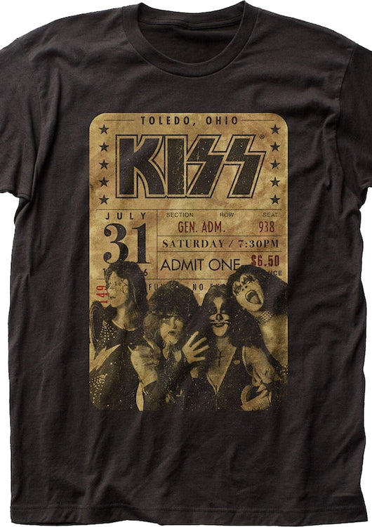 Concert Ticket KISS T-Shirt - main product image