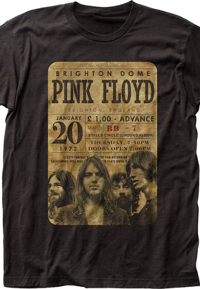 Concert Ticket Pink Floyd T-Shirt