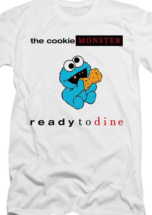 Cookie Monster Ready To Dine Sesame Street T-Shirt - main product image