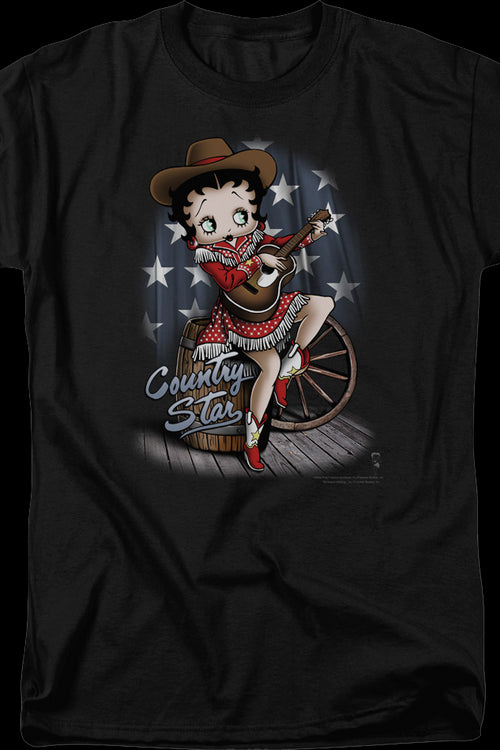 Country Star Betty Boop T-Shirtmain product image