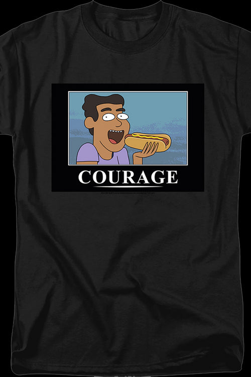 Courage Poster Rick And Morty T-Shirtmain product image