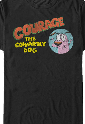 Courage The Cowardly Dog Logo T-Shirt