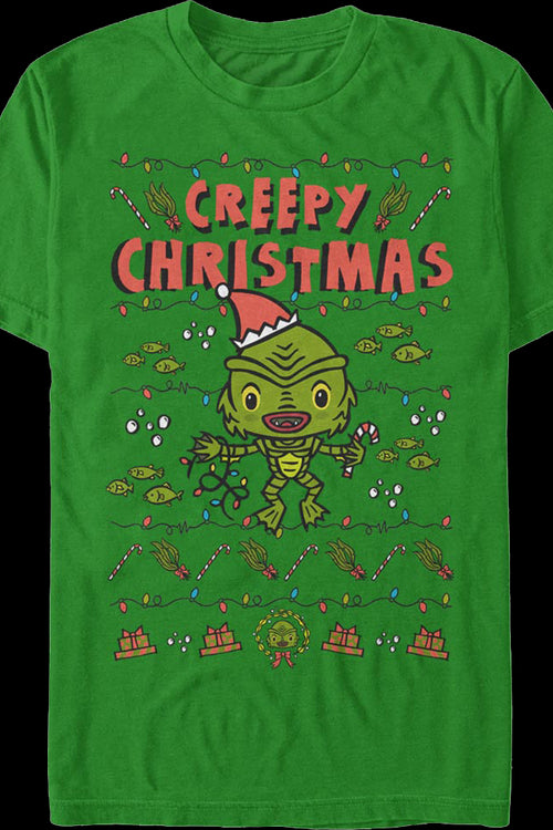 Creepy Christmas Creature From The Black Lagoon T-Shirtmain product image