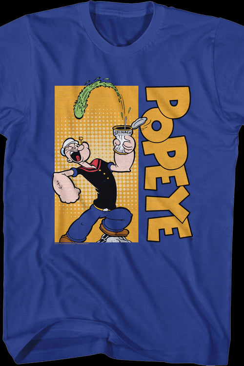 Crushing Spinach Can Popeye T-Shirtmain product image