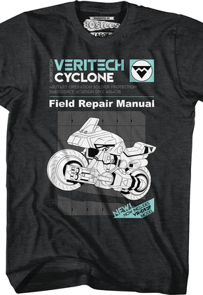 Cyclone Field Repair Manual Robotech T-Shirt