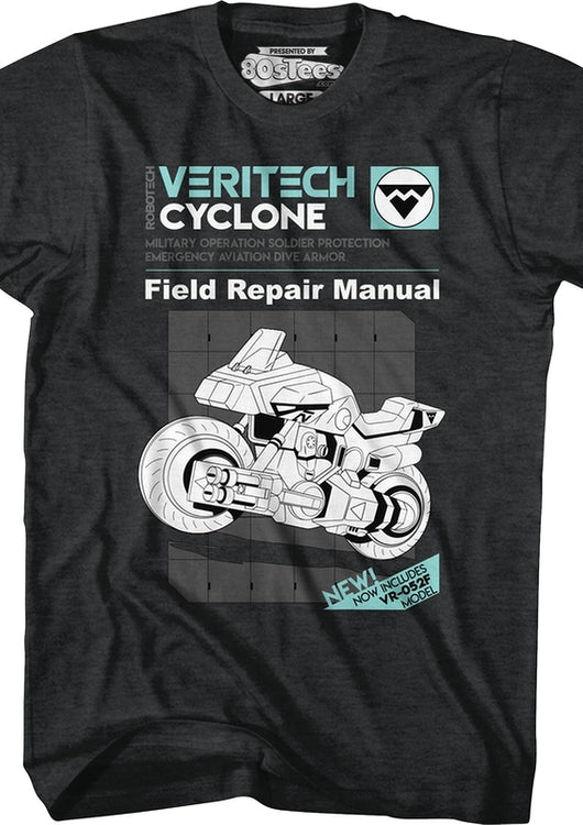 Cyclone Field Repair Manual Robotech T-Shirt - main product image