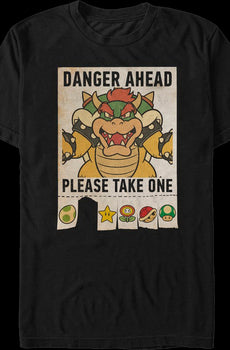 Danger Ahead Super Mario Bros. T-Shirt
