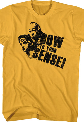 Daniel And Mr. Miyagi Bow To Your Sensei Karate Kid T-Shirt