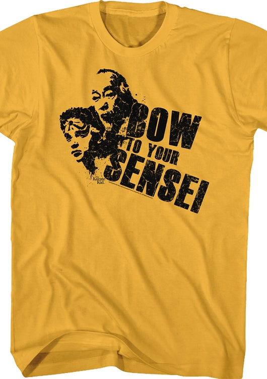 Daniel And Mr. Miyagi Bow To Your Sensei Karate Kid T-Shirt - main product image
