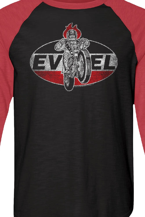 Daredevil Evel Knievel Raglan Baseball Shirtmain product image