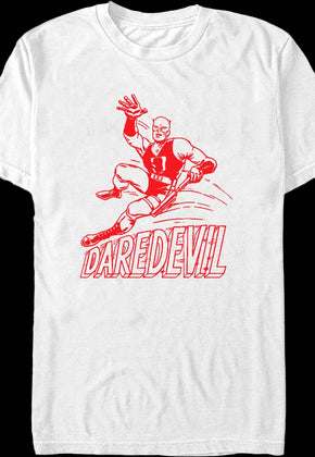 Daredevil Sketch Marvel Comics T-Shirt