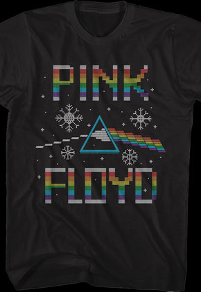 Dark Side of the Moon Faux Ugly Christmas Sweater Pink Floyd T-Shirt