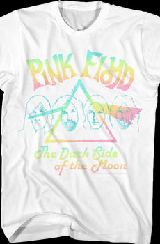 Dark Side of the Moon Pastel Rainbow Pink Floyd T-Shirt