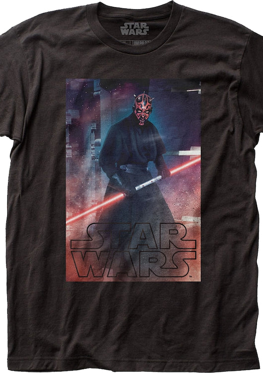 Darth Maul Double-Bladed Lightsaber Star Wars T-Shirt - main product image