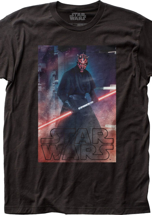 Darth Maul Double-Bladed Lightsaber Star Wars T-Shirt - main product image