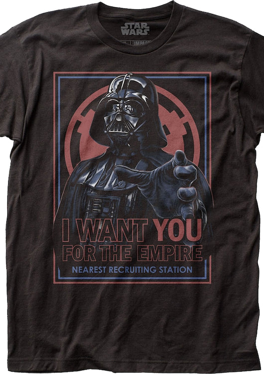 Darth Vader I Want You For The Empire Star Wars T-Shirt - main product image