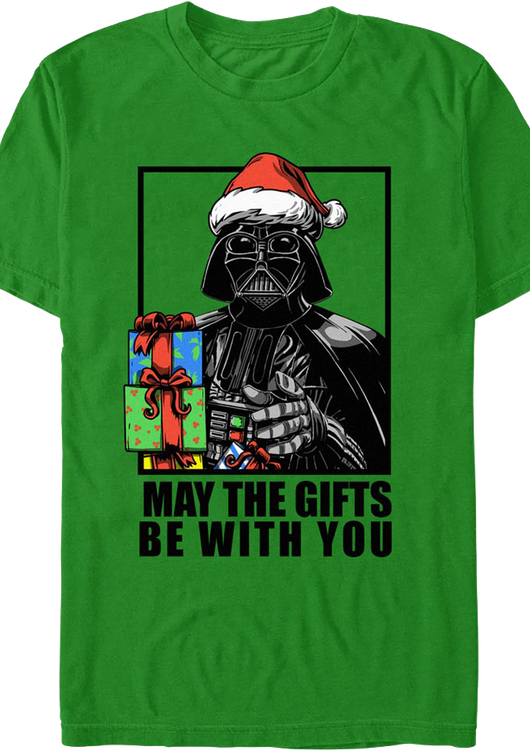Darth Vader May The Gifts Be With You Star Wars T-Shirt - main product image