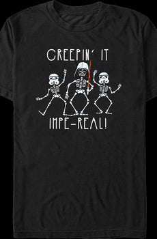 Darth Vader & Stormtroopers Creepin' It Impe-real Star Wars T-Shirt