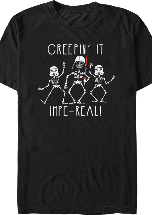 Darth Vader & Stormtroopers Creepin' It Impe-real Star Wars T-Shirt - main product image
