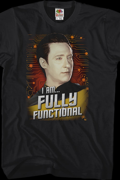 Data Fully Functional Star Trek The Next Generation T-Shirtmain product image