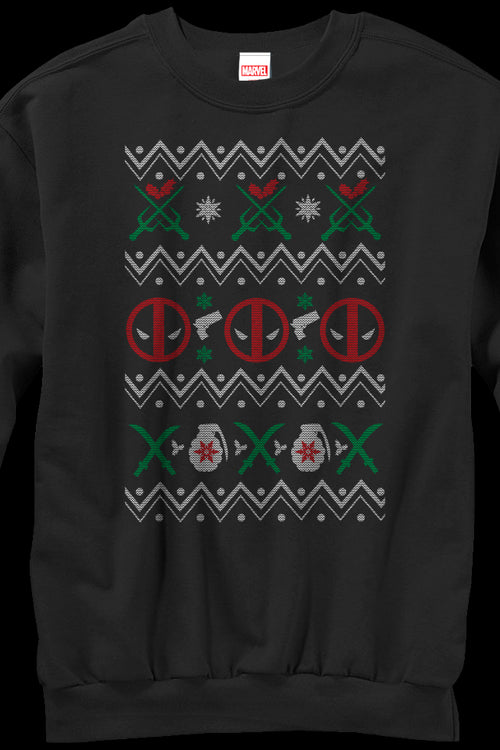 Deadpool Faux Ugly Christmas Sweatermain product image