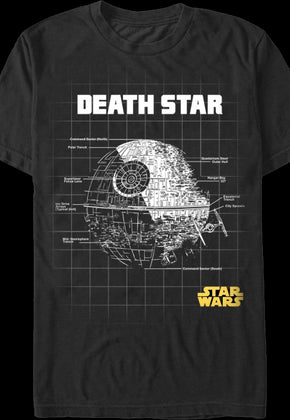 Death Star Schematics Star Wars T-Shirt