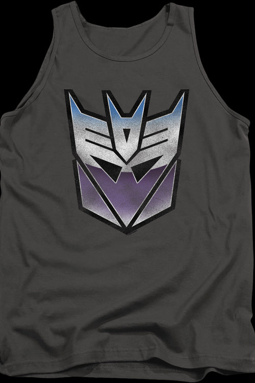 Decepticon Vintage Logo Transformers Tank Topmain product image