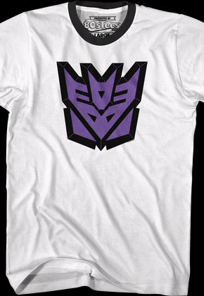 Decepticons Classic Logo Transformers Ringer Shirt