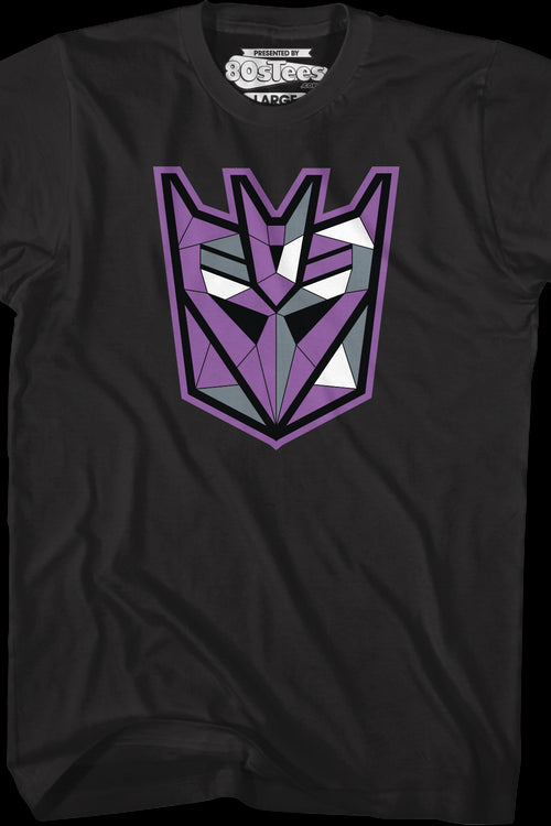 Decepticons Geometric Logo Transformers T-Shirtmain product image