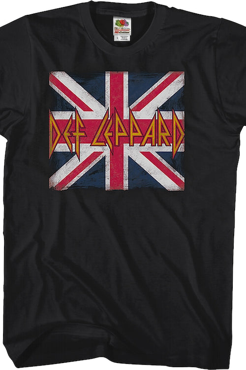Def Leppard Union Jack Shirt. Def Leppard T Shirt